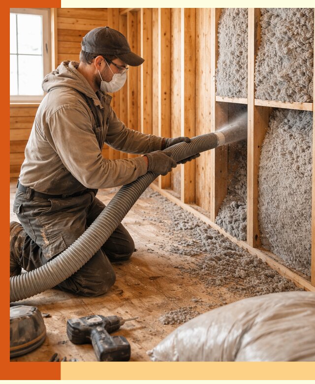 Утепление дачного дома эковатой в Арсеньеве — быстро и надёжно