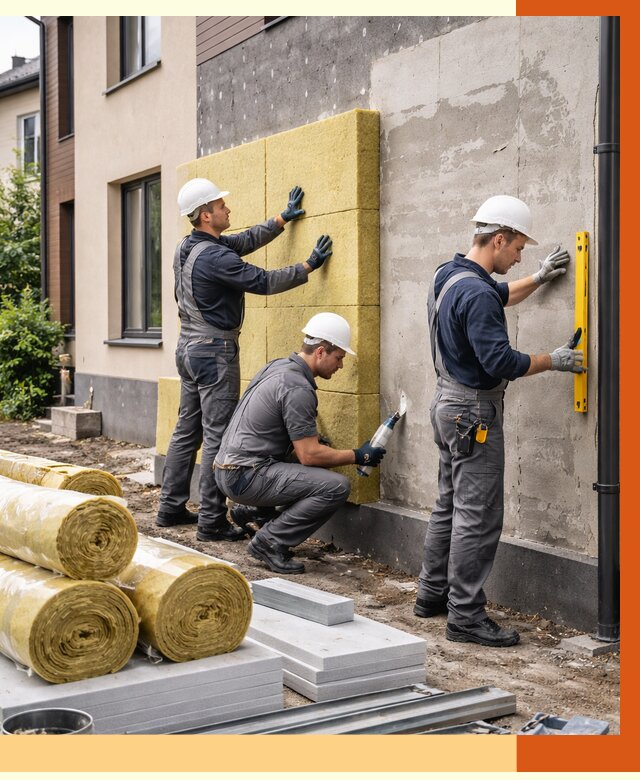 Утепление таунхауса в Арсеньеве от 7402 руб/м2 — комплекс под ключ | ТепломастерРсн