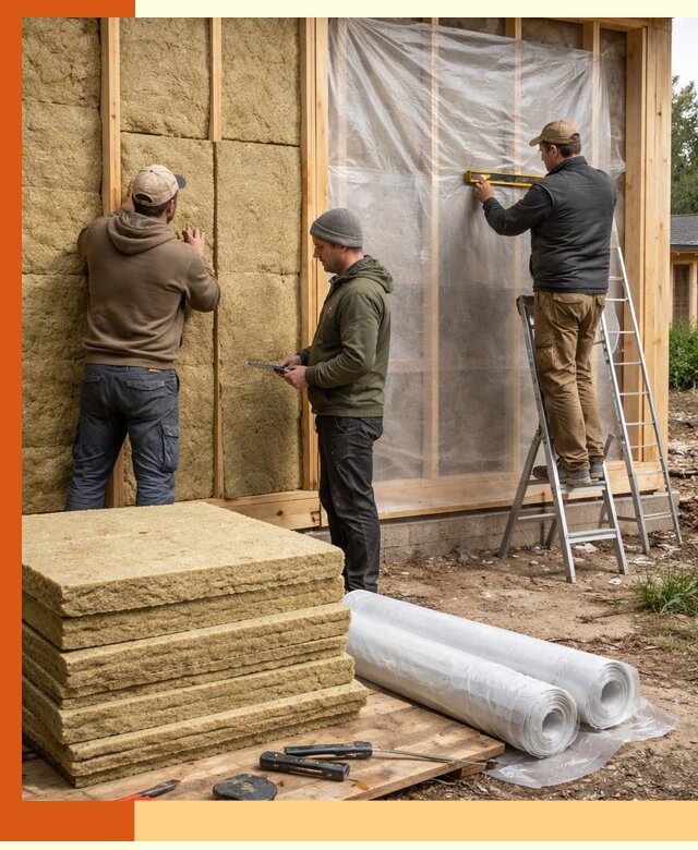 Утепление каркасного дома в Арсеньеве под ключ с гарантией качества