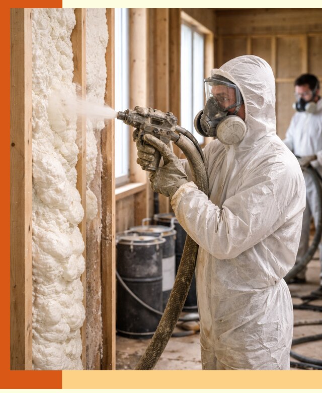 Утепление каркасного дома пенополиуретаном в Арсеньеве
