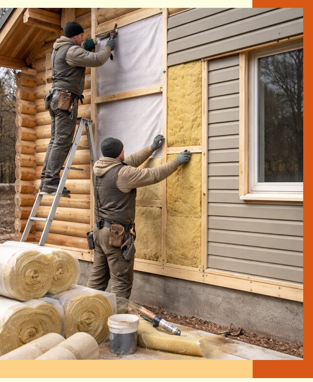 Утепление деревянного дома в Арсеньеве от 6374 руб./м2 — заказать работы | ТепломастерРсн