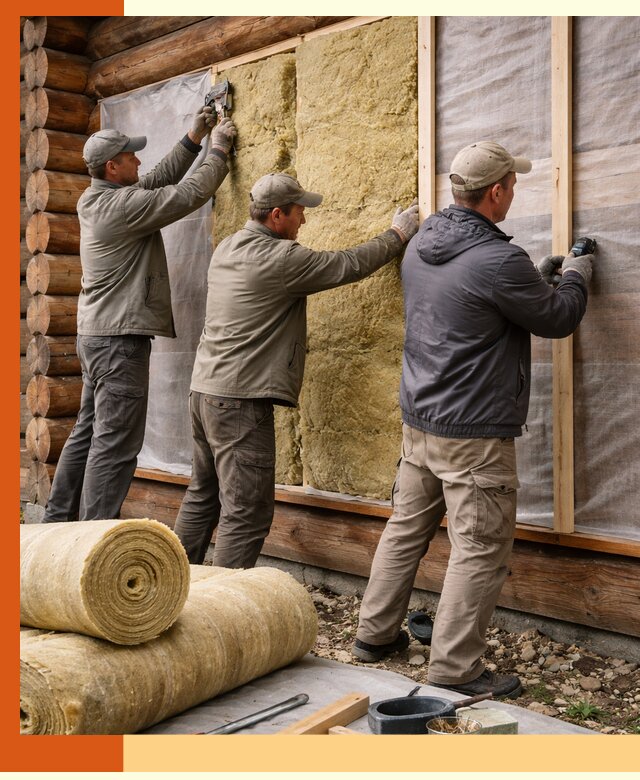 Утепление деревянного дома в Арсеньеве эффективными технологиями