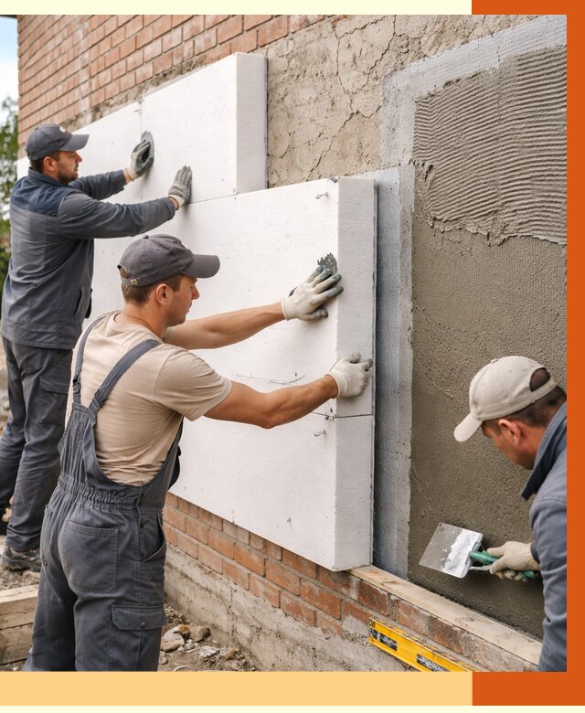 Утепление кирпичного дома в Арсеньеве от 4318 руб. под ключ | ТепломастерРсн