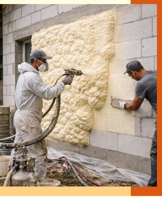 Утепление дома из газобетона ППУ в Арсеньеве от 4934 руб./м² под ключ | ТепломастерРсн