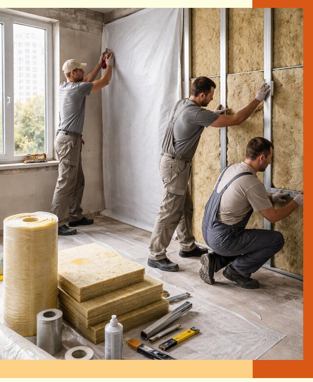 Утепление квартиры в Арсеньеве от 4626 руб/м2 — утеплить квартиру изнутри и снаружи | ТепломастерРсн