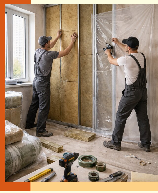 Утепление квартиры изнутри профессионально в Арсеньеве