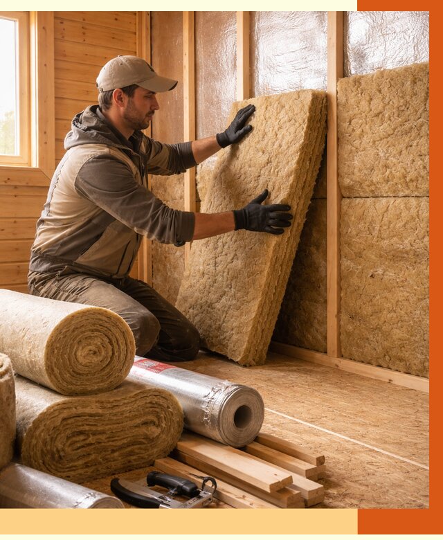 Утепление бани в Арсеньеве под ключ от 4626 руб./м2 — утеплить потолок, пол и стены | ТепломастерРсн