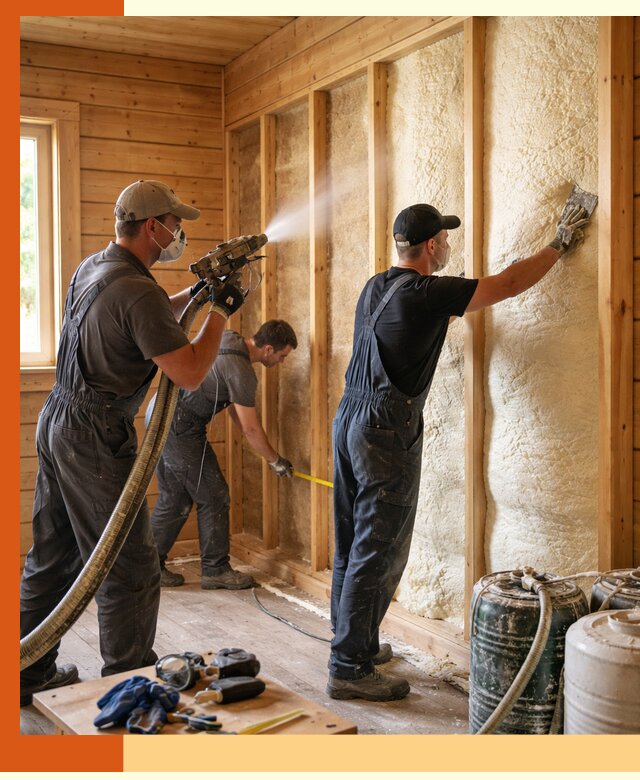 Утепление бани пенополиуретаном (ППУ) в Арсеньеве