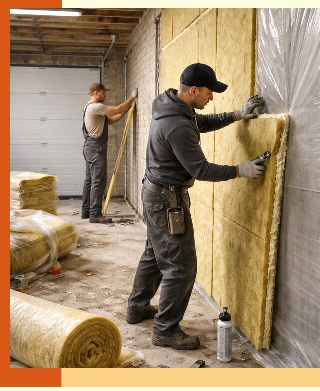 Утепление гаража под ключ в Арсеньеве — все виды теплоизоляции