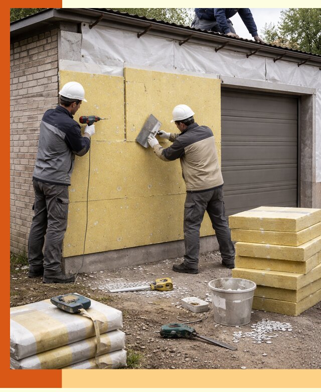 Утепление гаража снаружи в Арсеньеве качественно и надёжно