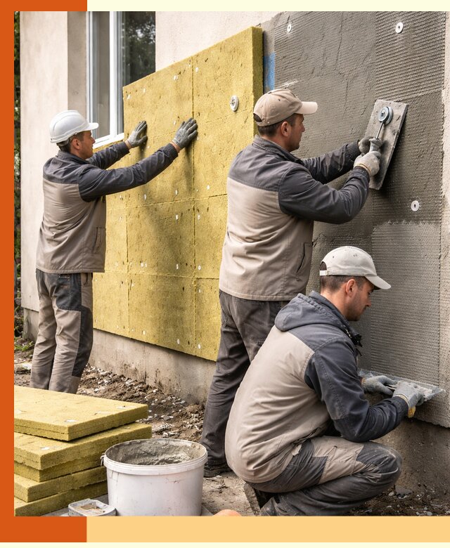 Утепление фасада под штукатурку в Арсеньеве — энергоэффективная технология