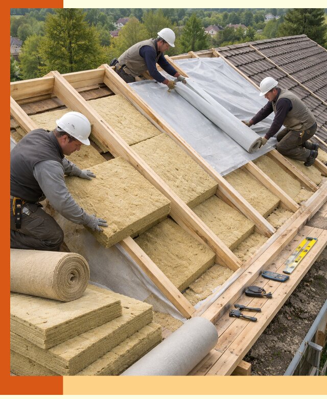 Утепление скатной крыши в Арсеньеве качественно и надёжно