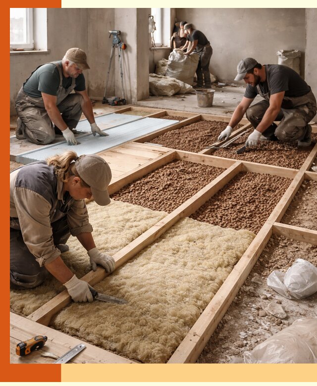 Утепление перекрытий жилых и промышленных зданий в Арсеньеве