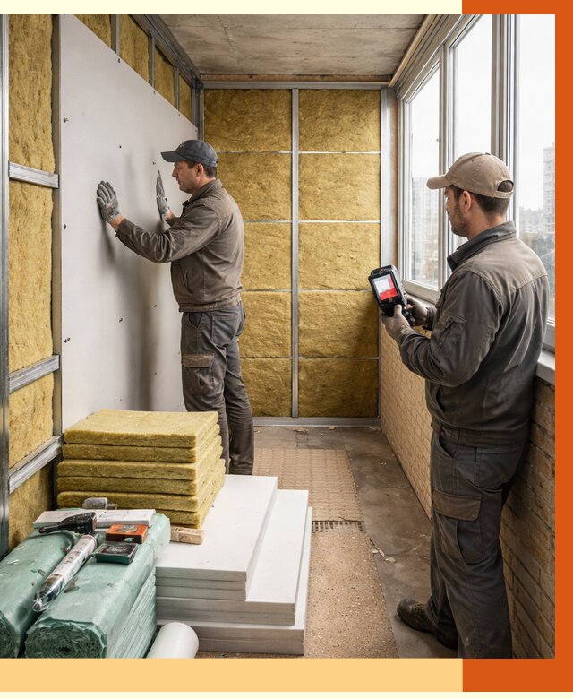 Утепление балкона в Арсеньеве от 4626 руб. под ключ | ТепломастерРсн