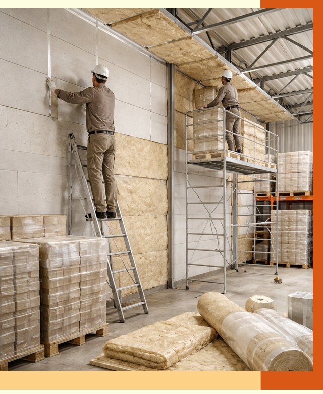 Утепление склада готовой продукции в Арсеньеве от 2005 руб./м2 — комплексно | ТепломастерРсн