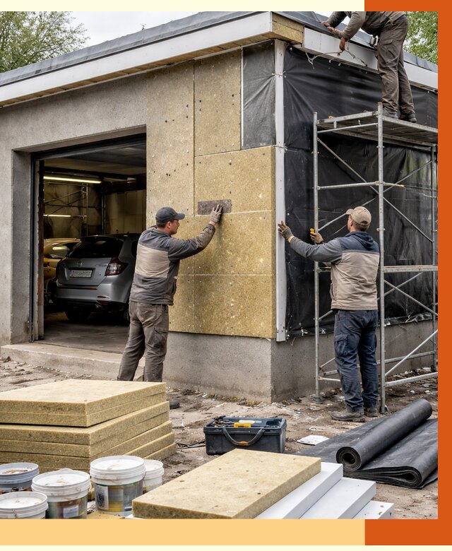 Утепление автосервиса в Арсеньеве ппу, пеноизоляция, от 14906 руб/м2 — ТепломастерРсн