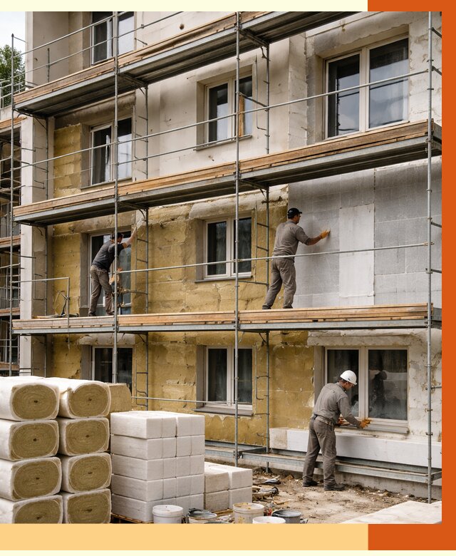 Утепление гостиницы в Арсеньеве от 7402 руб./м2 — комплексно, ППУ, под ключ | ТепломастерРсн