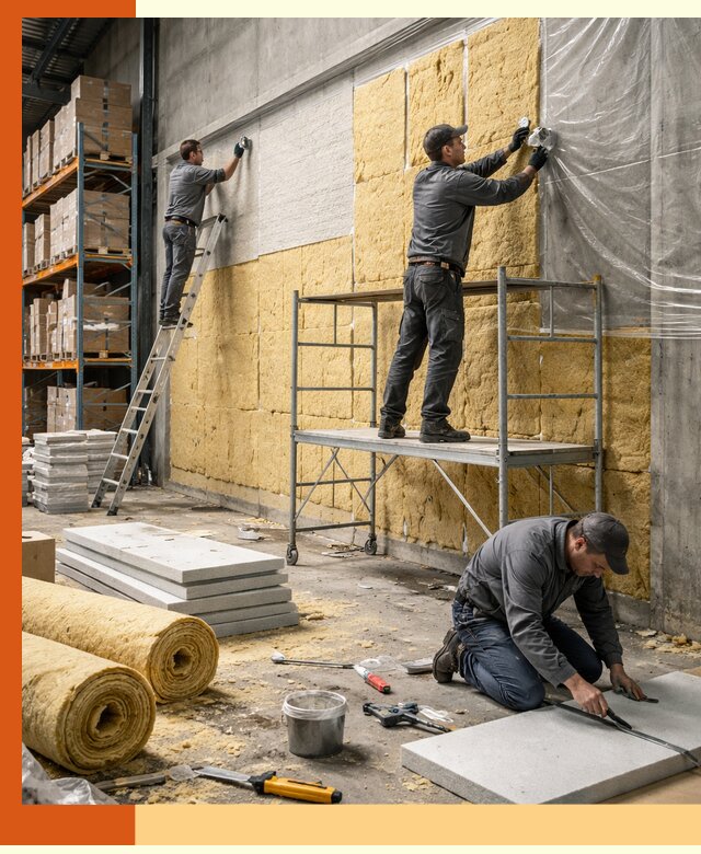 Утепление холодного склада под ключ в Арсеньеве