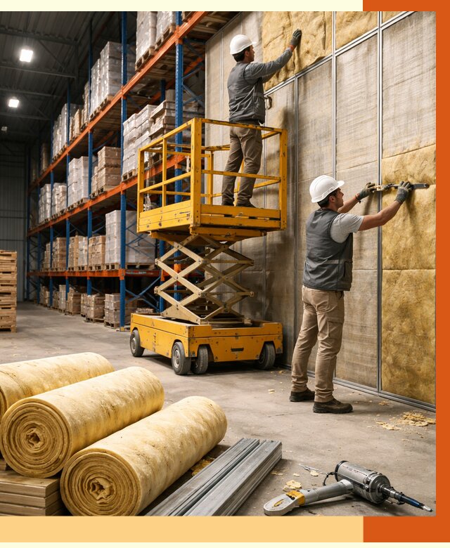 Утепление торгового склада в Арсеньеве от 3290 руб/м2 — комплексно и под ключ | ТепломастерРсн