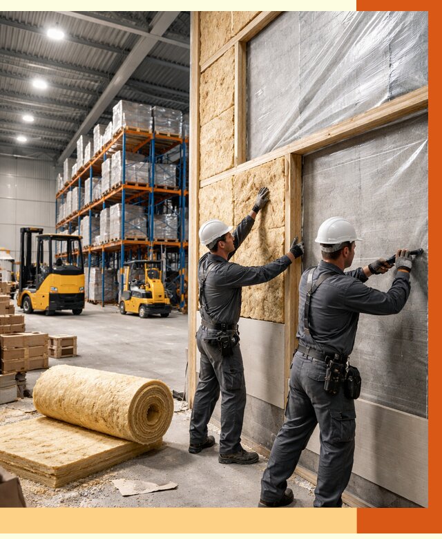 Утепление склада с техникой в Арсеньеве от 4318 руб./м2 — комплексно под ключ | ТепломастерРсн