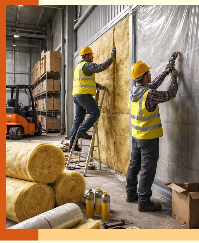 Утепление склада с техникой в Арсеньеве под ключ