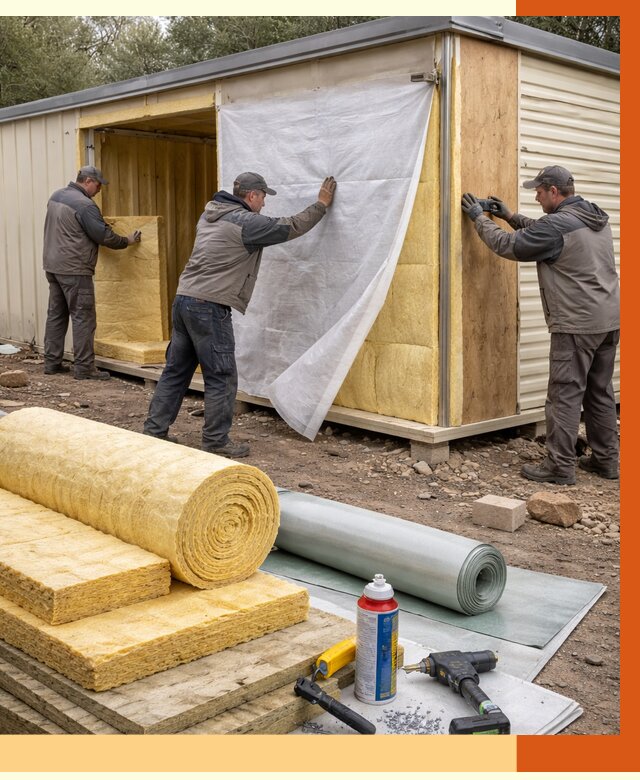 Утепление строительной бытовки в Арсеньеве от 12850 руб. под ключ | ТепломастерРсн