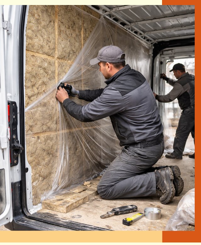 Утепление фургона в Арсеньеве от 16962 руб/м2 — утепление фургона ППУ и кузова | ТепломастерРсн