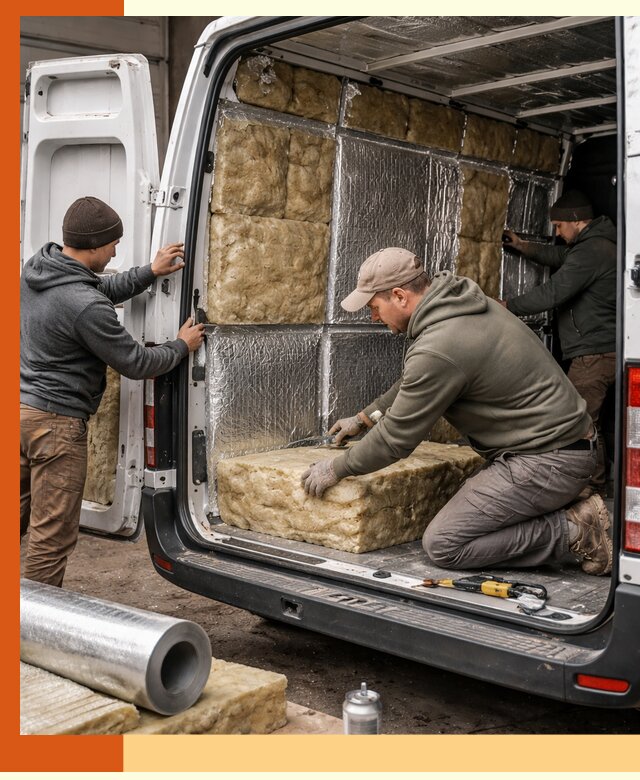 Утепление фургона в Арсеньеве: профессиональная теплоизоляция и шумоизоляция