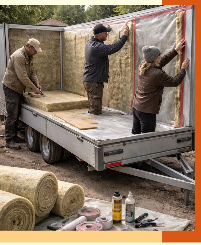 Утепление прицепа в Арсеньеве под ключ от 12850 руб. — комплекс от ТепломастерРсн