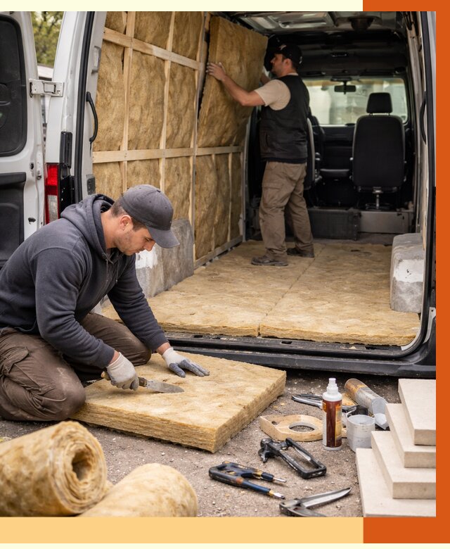 Утепление кемпера в Арсеньеве под ключ от 12336 руб. — профессионально | ТепломастерРсн