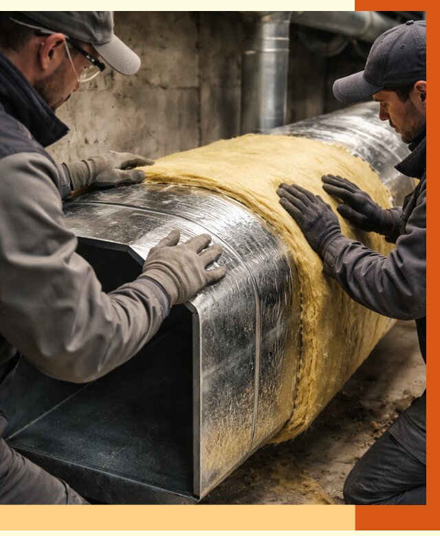 Утепление воздуховодов в Арсеньеве от 4318 руб. — теплоизоляция вентиляции | ТепломастерРсн