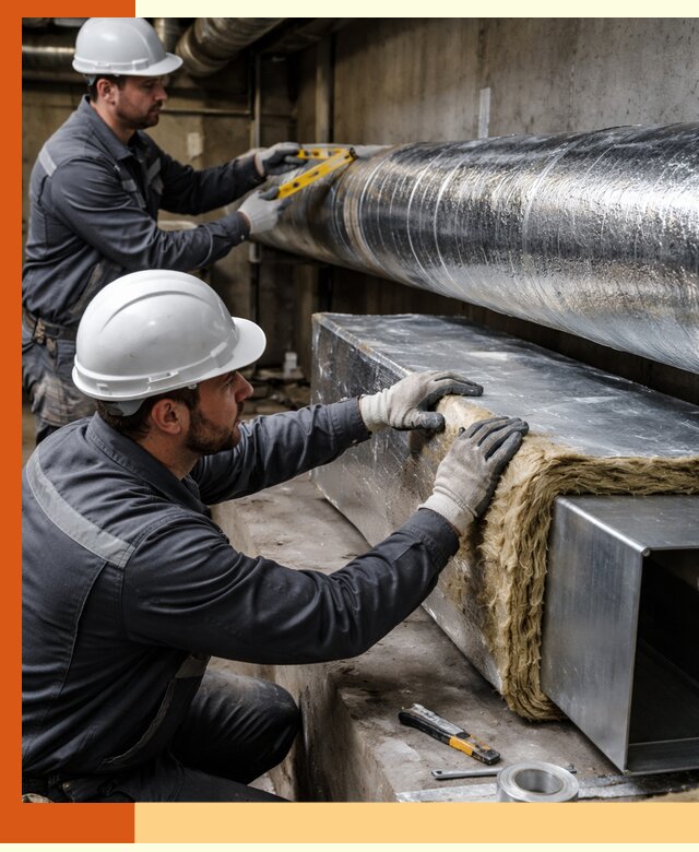 Профессиональное утепление воздуховодов и теплоизоляция в Арсеньеве