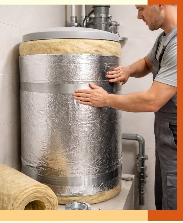 Утепление бойлера в Арсеньеве от 4626 руб. под ключ | Утепление ППУ | ТепломастерРсн