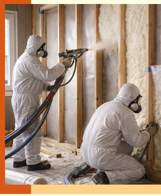 Утепление каркасной стены ППУ в Арсеньеве для домов и коттеджей