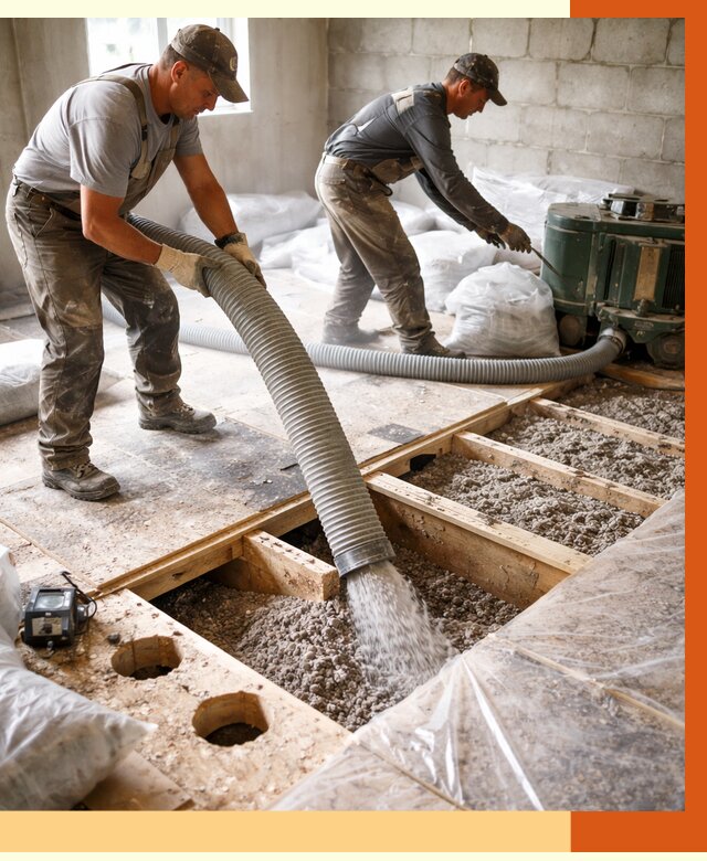 Заполнение пустот перекрытий в Арсеньеве от 4626 руб. под ключ | ТепломастерРсн