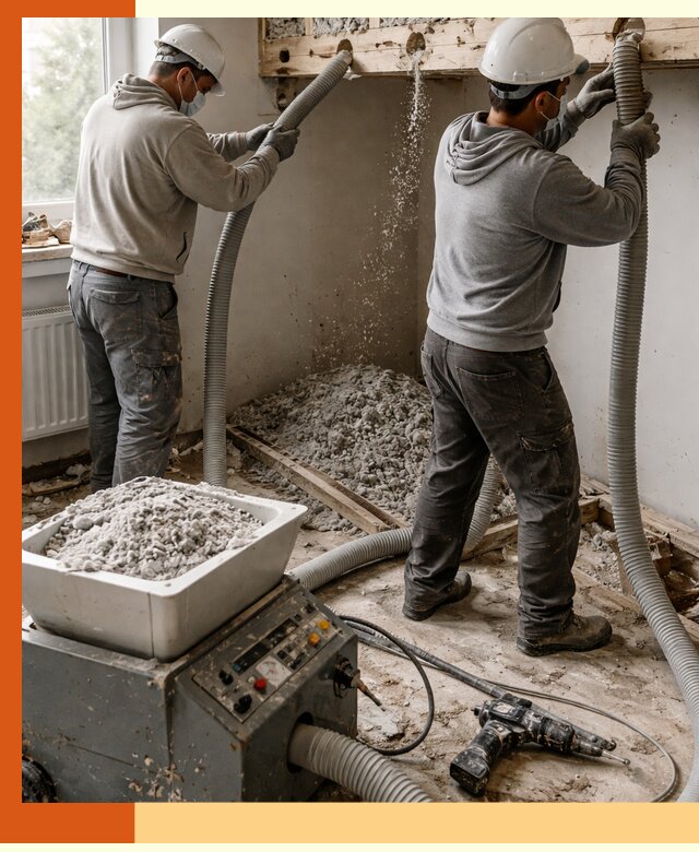 Заполнение пустот перекрытий пеной и наполнителями в Арсеньеве