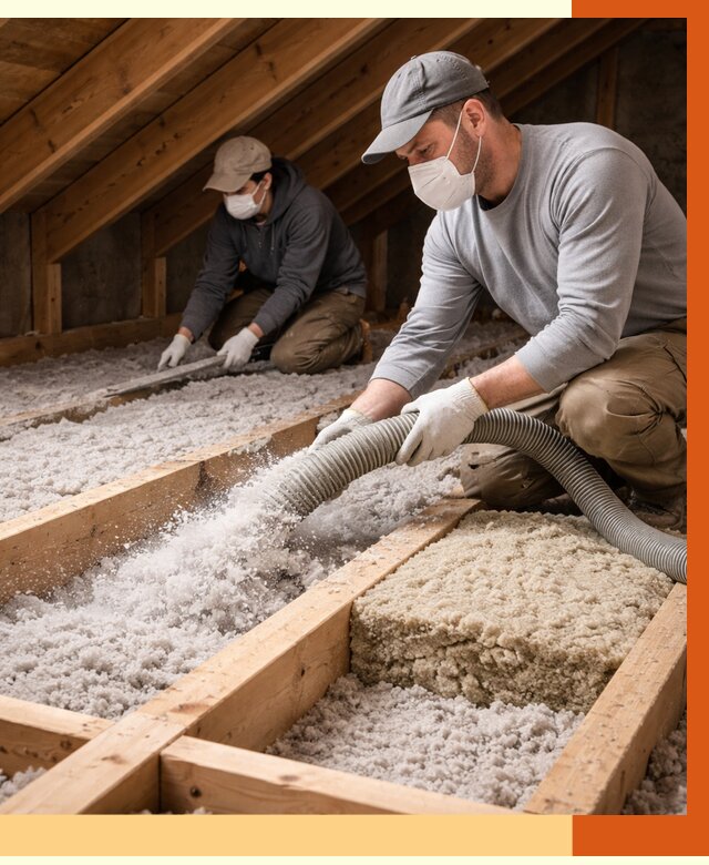 Заполнение полостей чердачного перекрытия в Арсеньеве от 4626 руб. | ТепломастерРсн