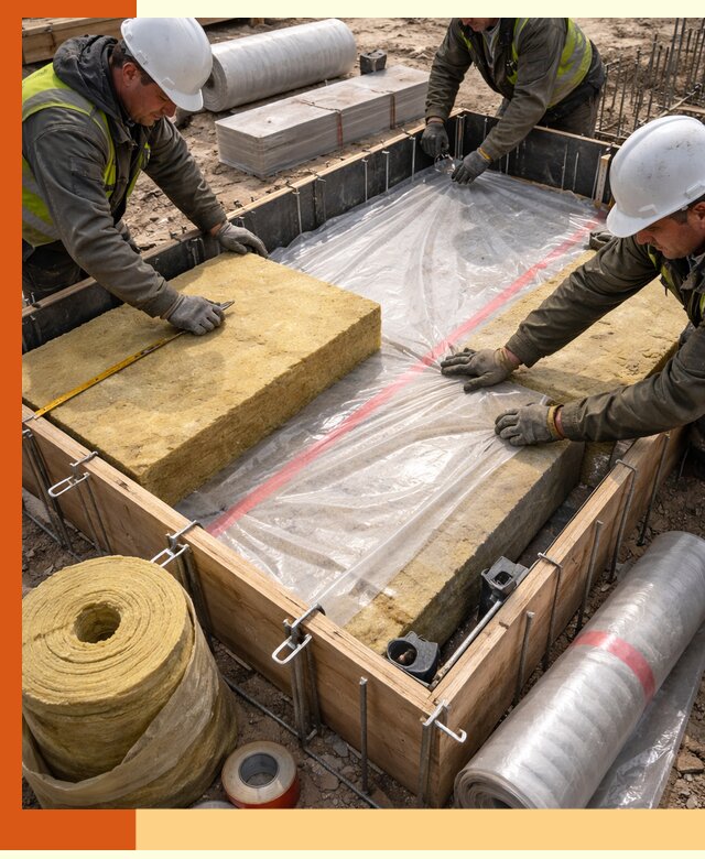 Теплоизоляция опалубки для строительства в Арсеньеве