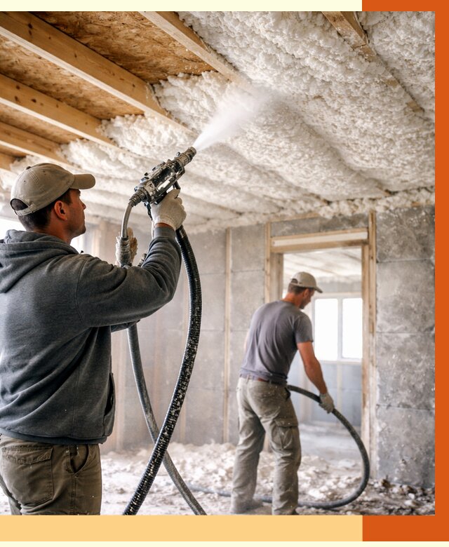 Утепление пеноизолом в Арсеньеве от 1645 руб./м2 под ключ | ТепломастерРсн