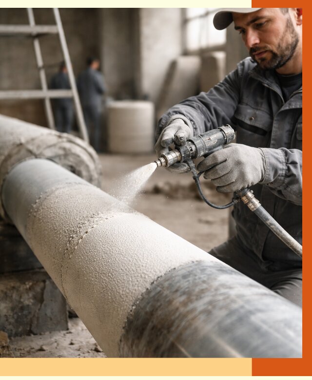 Утепление труб жидкой теплоизоляцией в Арсеньеве от 7710 руб. под ключ | ТепломастерРсн