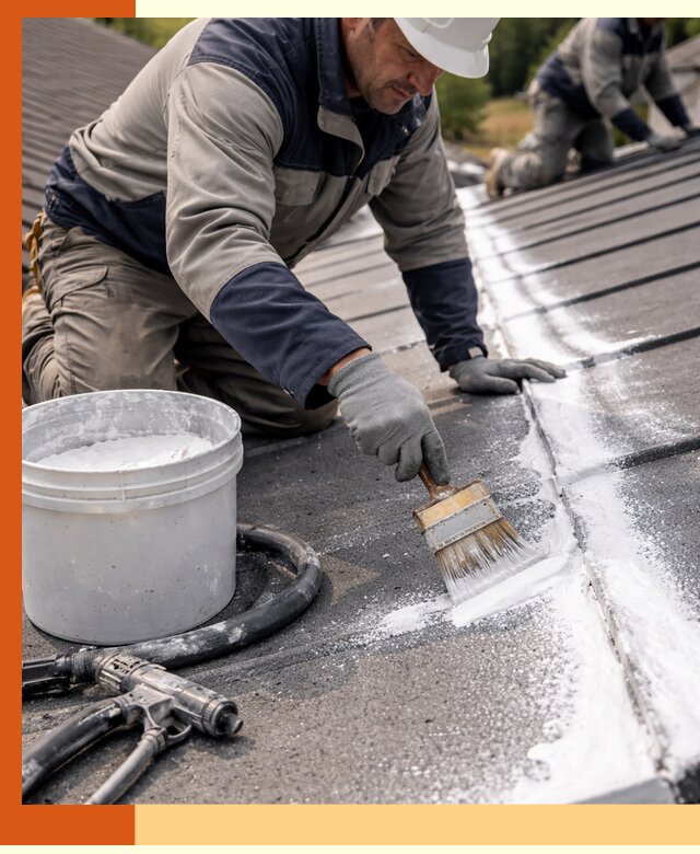 Утепление кровли жидкой теплоизоляцией в Арсеньеве