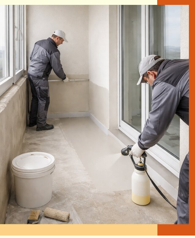 Утепление балкона жидкой теплоизоляцией в Арсеньеве от 5911 руб./м2 | ТепломастерРсн