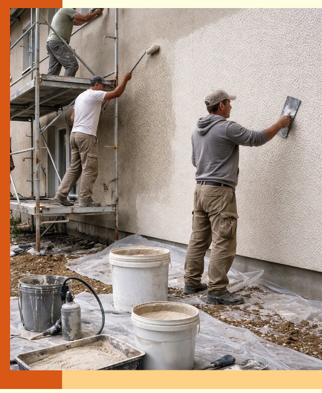 Утепление фасада жидкой пробкой в Арсеньеве