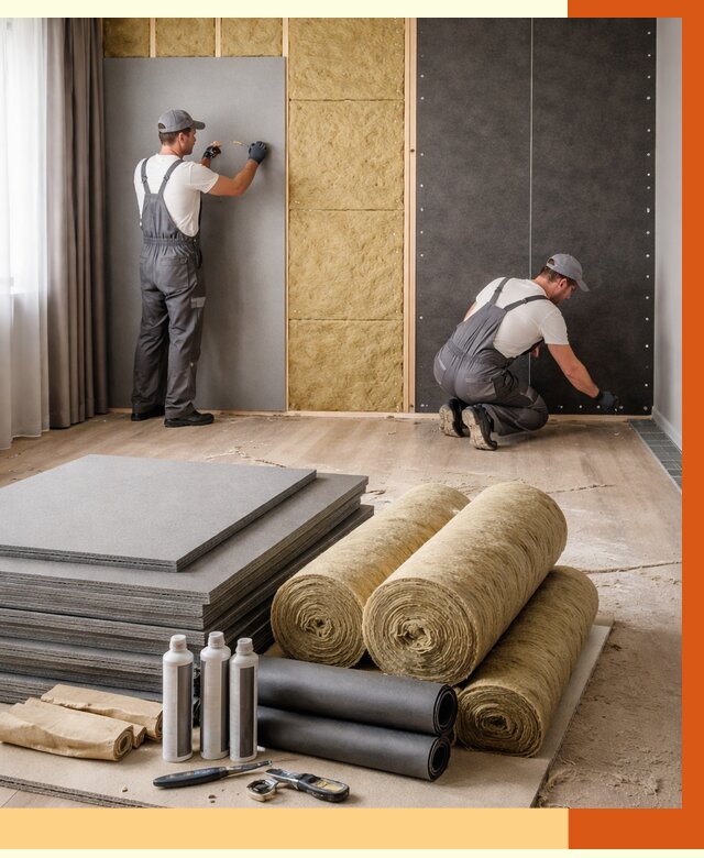 Шумоизоляция дома в Арсеньеве от 4626 руб/м2 — комплексная звукоизоляция под ключ | ТепломастерРсн