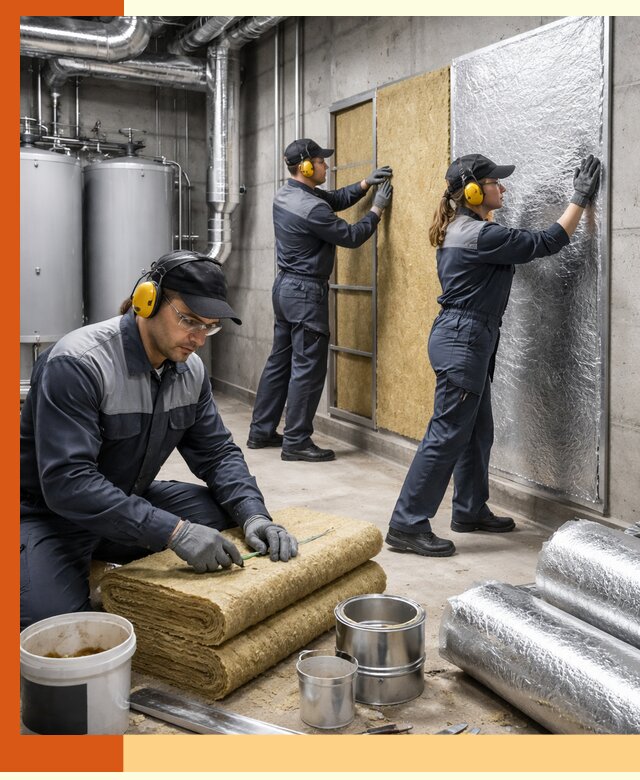 Шумоизоляция котельной в Арсеньеве: профессиональный монтаж и материалы