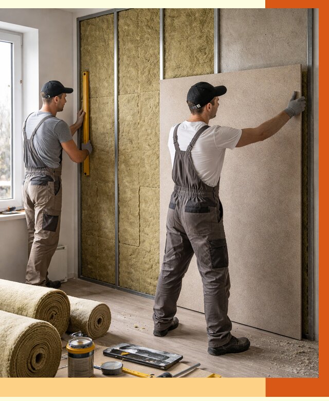 Шумоизоляция стен в Арсеньеве от 4626 руб/м2 — звукоизоляция стен под ключ | ТепломастерРсн