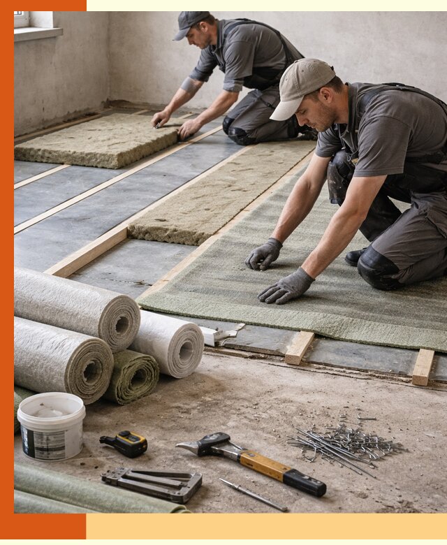 Шумоизоляция пола в Арсеньеве — профессиональная звукоизоляция помещений