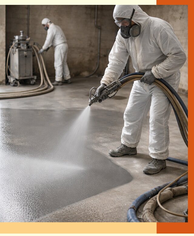 Гидроизоляция полимочевиной в Арсеньеве от 8738 руб/м² — напыление полимерной гидроизоляции | ТепломастерРсн