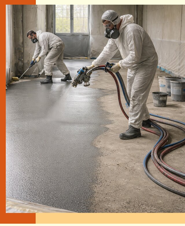 Гидроизоляция полимочевиной полов и конструкций в Арсеньеве