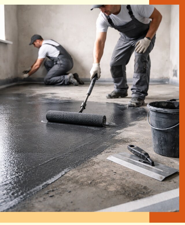 Профессиональная гидроизоляция пола в Арсеньеве от 8738 руб. под ключ | ТепломастерРсн